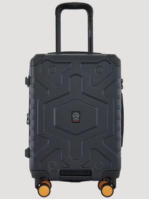 ATG 22" Expandable Hardside Carry-On Suitcase in Jet Black