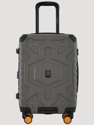 ATG 22" Expandable Hardside Carry-On Suitcase in Dark Gull Grey