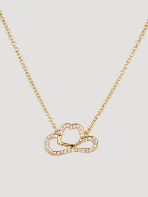 Cowgirl Hat Pendant Necklace