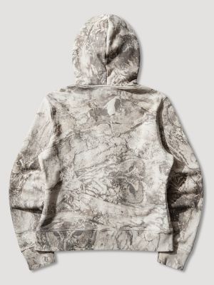 Wrangler x ROA Washed Hoodie in Light Owl Camo
