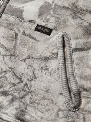 Wrangler x ROA Washed Hoodie in Light Owl Camo