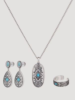 Southwest Stone 3-Piece Jewelry Set