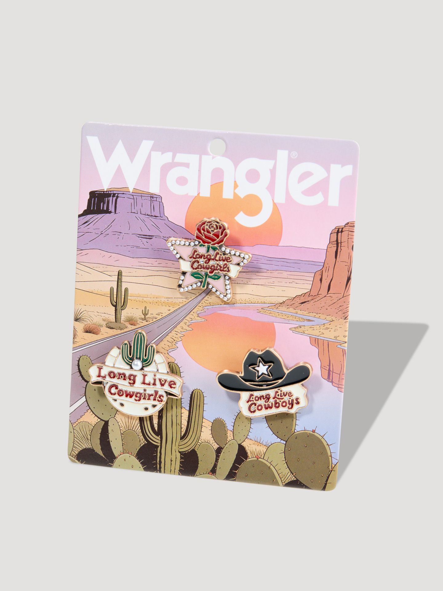 Набор эмалевых значков Wrangler Desert, 3 шт, цвет: Разноцветный — фото 1