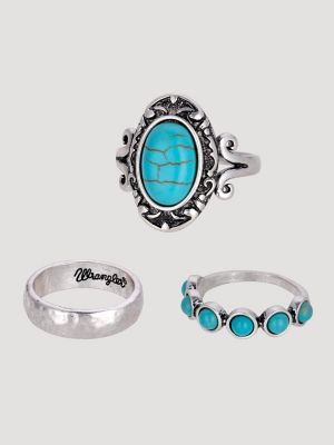 Turquoise Stackable Ring Set (3-Pack)