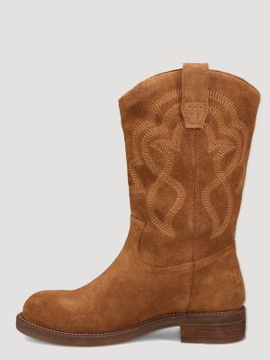 Women's Della Suede Round-Toe Casual Boot
