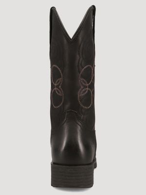 Women's Sutton Square-Toe Western Boot in Black