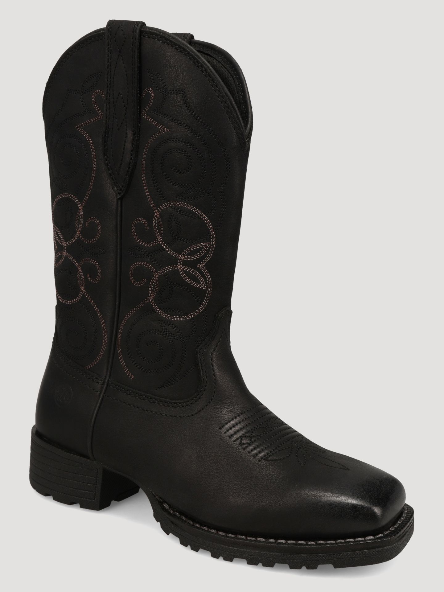 Женские ботинки Wrangler Sutton Square-Toe Western Boot, цвет: Чёрный — фото 1