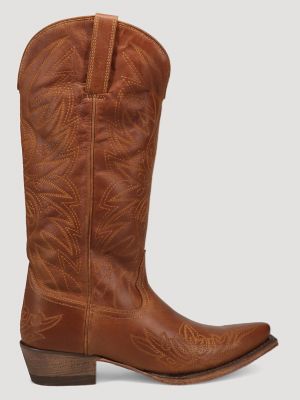 Women's Magnolia Snip-Toe Western Boot in Saddle Tan