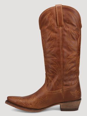 Women's Magnolia Snip-Toe Western Boot in Saddle Tan