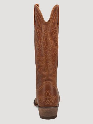 Women's Magnolia Snip-Toe Western Boot in Saddle Tan