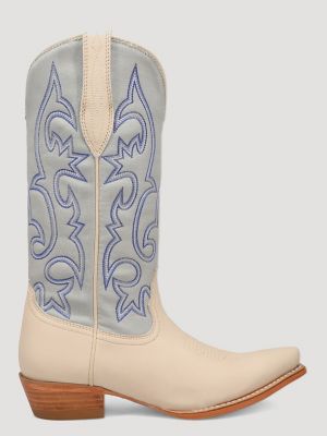 Women's Mavis Denim Snip-Toe Western Boot in Lightwash