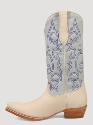 Women's Mavis Denim Snip-Toe Western Boot in Lightwash
