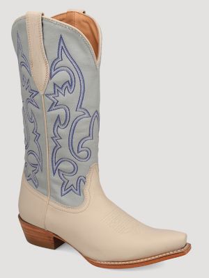 Women's Mavis Denim Snip-Toe Western Boot in Lightwash