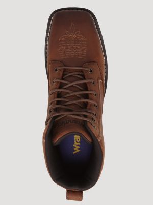 Women's Saylor Steel-Toe Lace-Up Work Boot in Brown