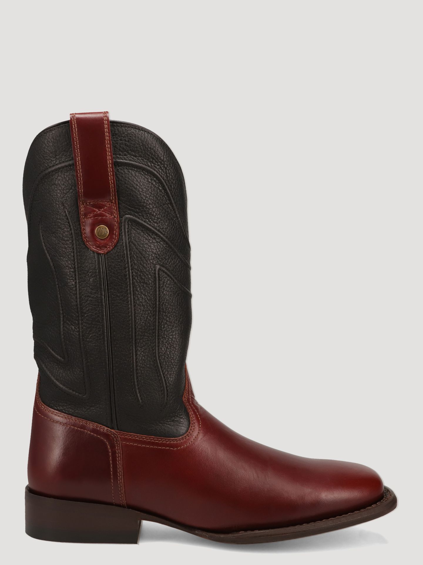 Мужские ботинки Wrangler Macon Squared-Toe Two-Tone Western, цвет: Чёрный / Рыжевато-коричневый — фото 2
