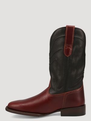 Men's Macon Squared-Toe Two-Tone Western Boot