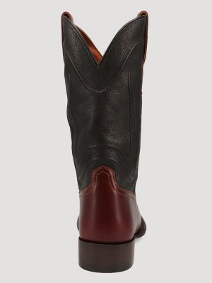 Men's Macon Squared-Toe Two-Tone Western Boot