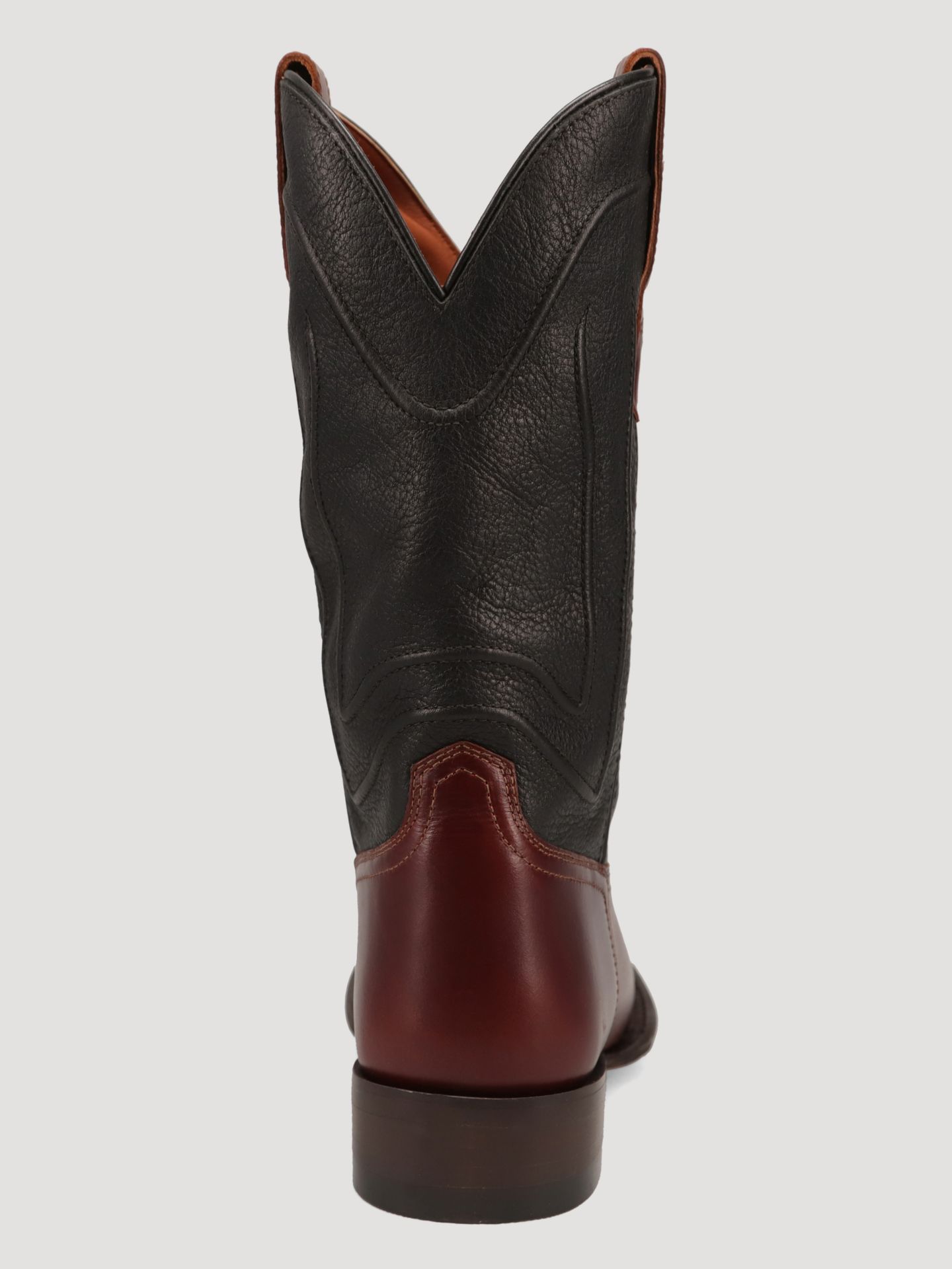 Мужские ботинки Wrangler Macon Squared-Toe Two-Tone Western, цвет: Чёрный / Рыжевато-коричневый — фото 4