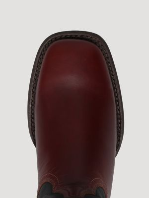 Men's Macon Squared-Toe Two-Tone Western Boot