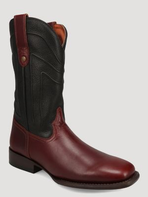Men's Macon Squared-Toe Two-Tone Western Boot