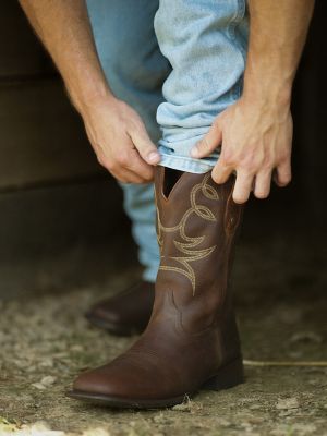 Men's Memphis Square-Toe Western Boot