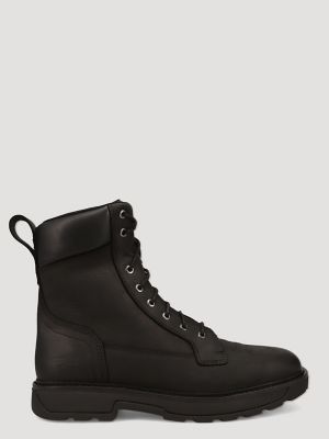 Men's Saxon Lace-Up Work Boot in Black