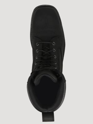 Men's Saxon Lace-Up Work Boot in Black