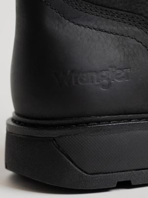 Men's Saxon Lace-Up Work Boot in Black