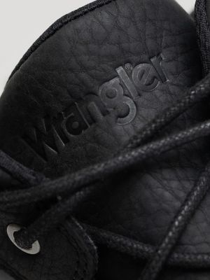 Men's Saxon Lace-Up Work Boot in Black