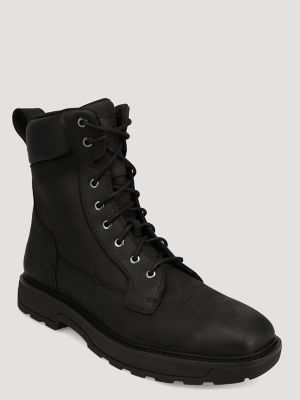 Men's Saxon Lace-Up Work Boot in Black