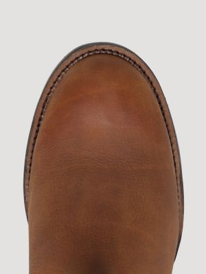 Men's Flint Roper Western Boot in Saddle Tan