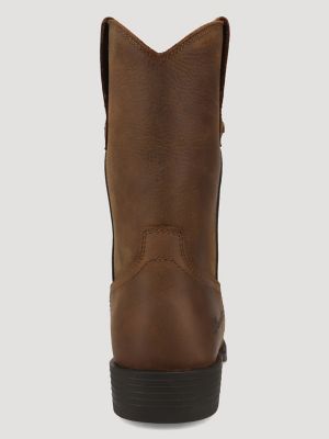 Men's Flint Roper Western Boot in Tobacco Brown