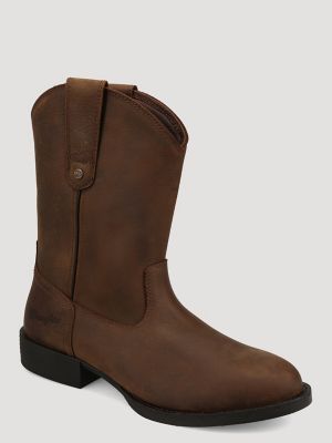 Men's Flint Roper Western Boot in Tobacco Brown