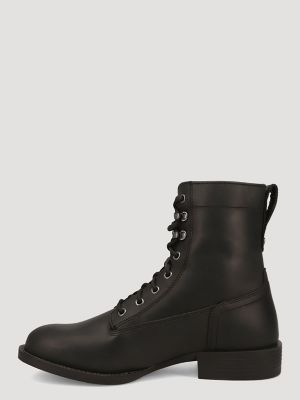 Men's Fargo Lace-Up Roper Western Boot in Black