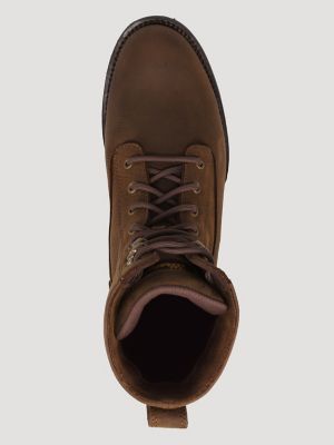 Men's Fargo Lace-Up Roper Western Boot in Brown