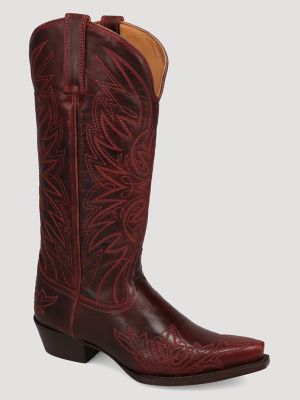 Women's Magnolia Snip-Toe Western Boot in Wine