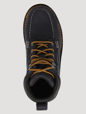Women's Tessa Steel-Toe Denim Lace-Up Work Boot in Indigo