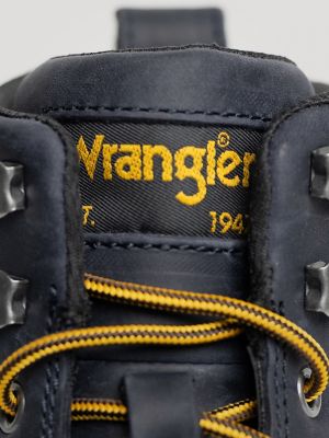 Women's Tessa Steel-Toe Denim Lace-Up Work Boot in Indigo