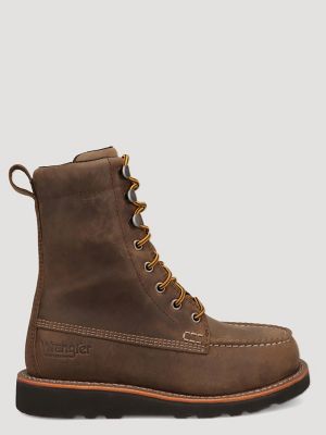 Women's Toni Steel-Toe Lace-Up Work Boot in Grey