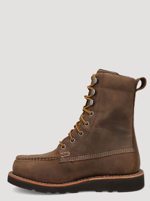 Women's Toni Steel-Toe Lace-Up Work Boot in Grey