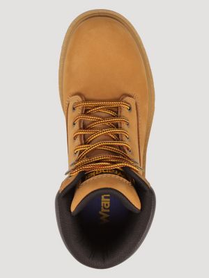 Women's Aubrey Steel-Toe Lace-Up Work Boot in Tan