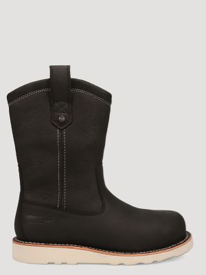 Men's Tex Steel-Toe Wedge Work Boot in Black alternative view