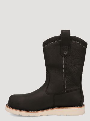 Men's Tex Steel-Toe Wedge Work Boot in Black alternative view 2