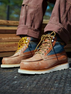 Men's Trigger Steel-Toe Denim Work Boot