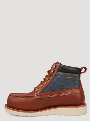 Men's Trigger Steel-Toe Denim Work Boot