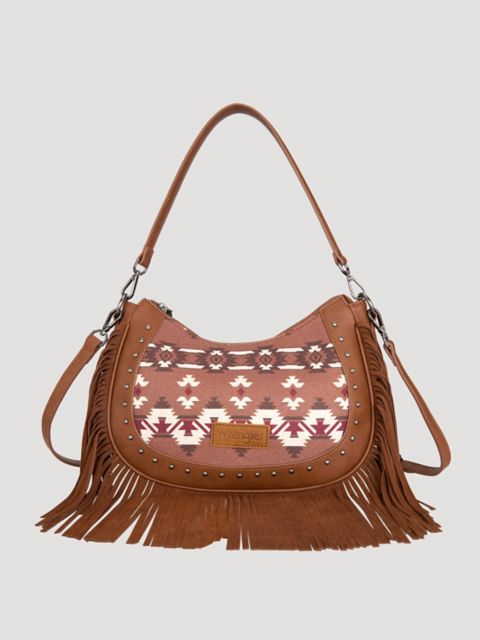 Женская сумка Wrangler Fringe Flap Southwestern, цвет: Коричневый