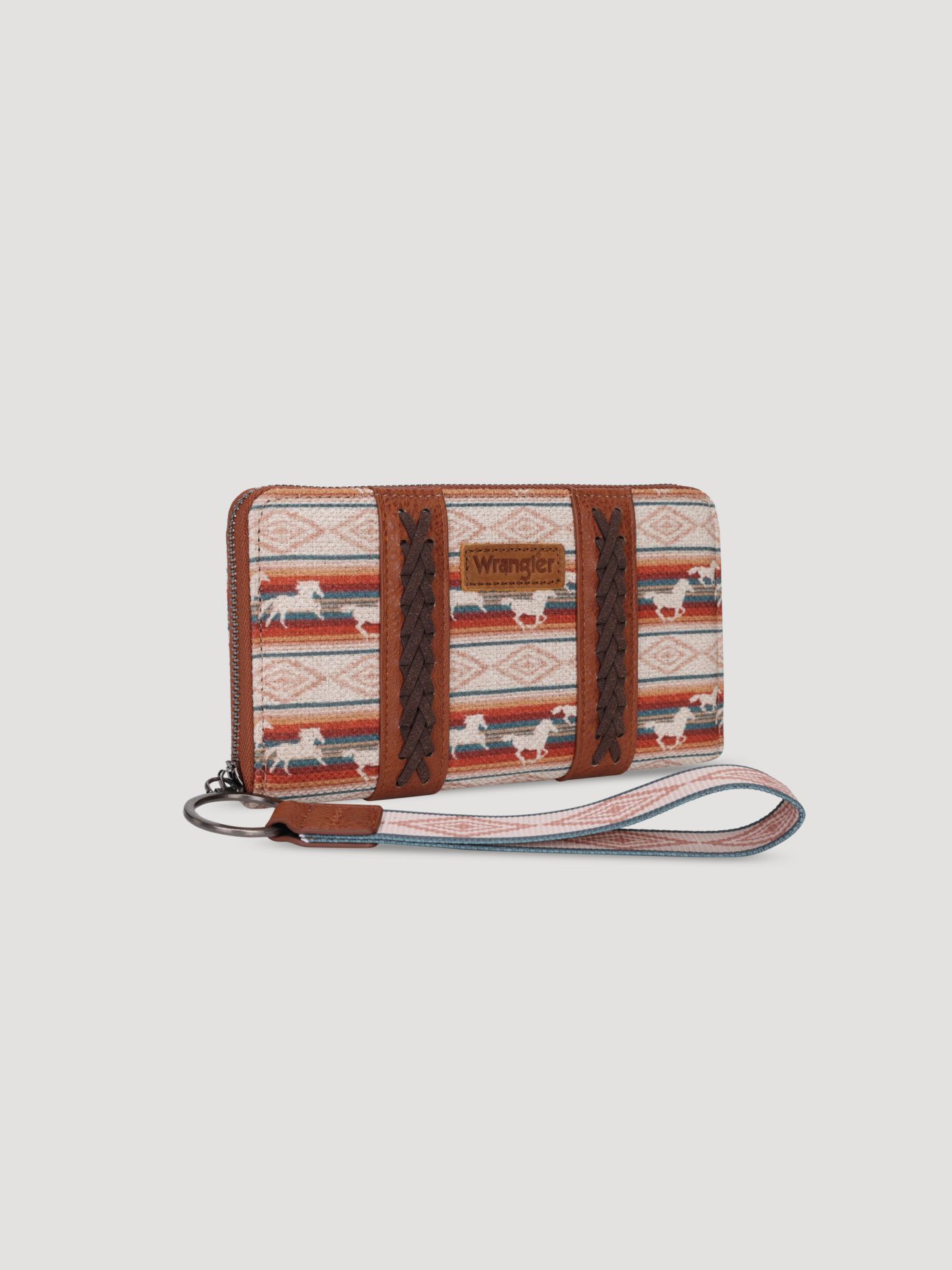 Женская сумка Wrangler Running Horses Wristlet, цвет: Бежевый — фото 3