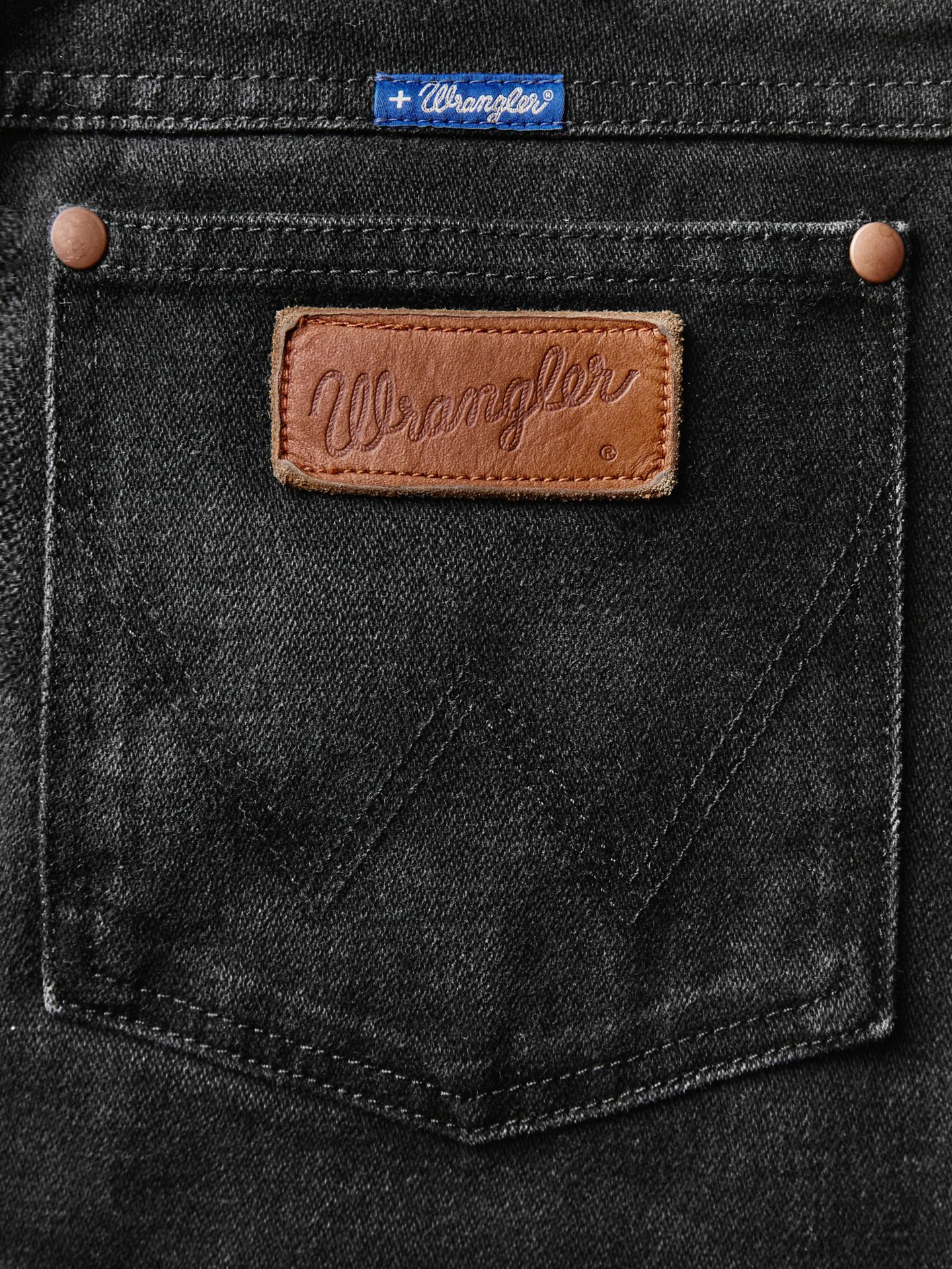 Мужские джинсы Wrangler x Imogene + Willie 13MWZ, цвет: Потёртый чёрный — фото 6