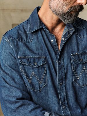 Wrangler x Imogene + Willie 27MW Men's Washed Western Snap