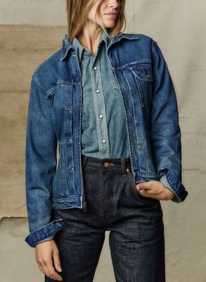 Wrangler x Imogene + Willie 11MJZ Men's Washed Denim Jacket